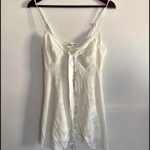 Vintage Victoria Secret white lace teddy